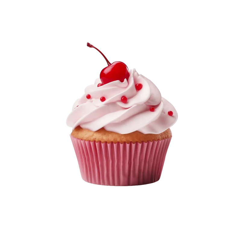  Кекс з вишнею зверху